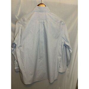 Mens 15.5 2/3 Blue & White Square Plaid Brooks‎ Brothers Button Down Non Iron